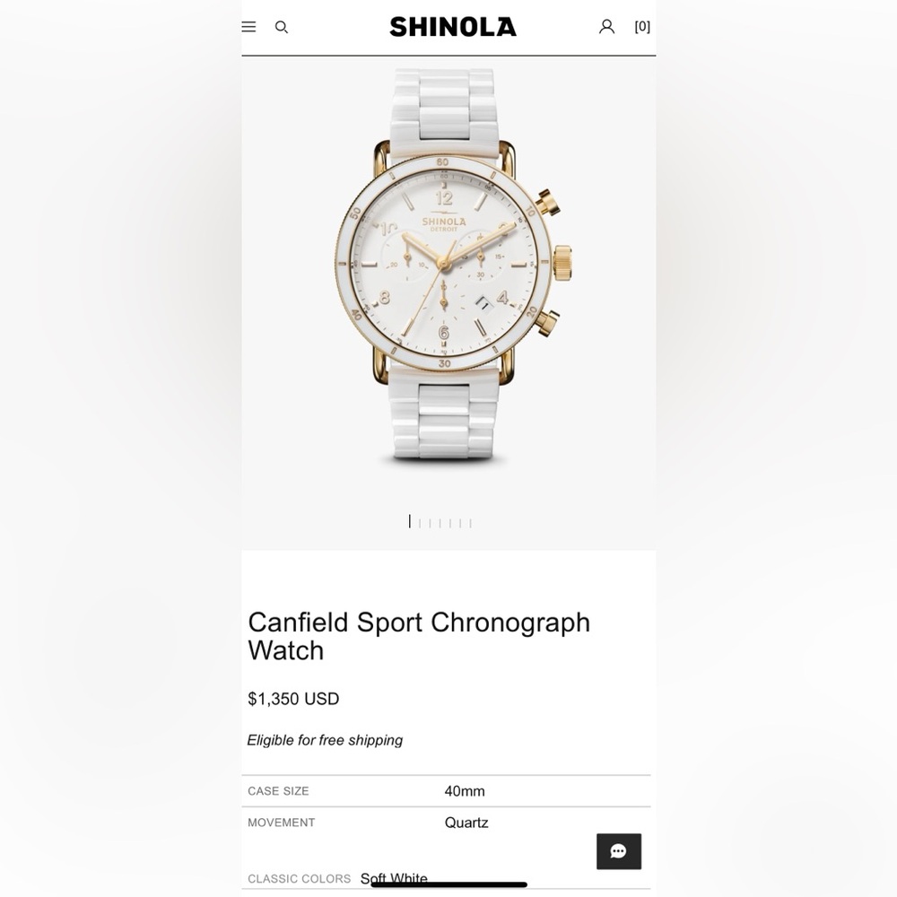 Shinola Canfield Sport Chronograph Women's Watch - Picture 9 of 9